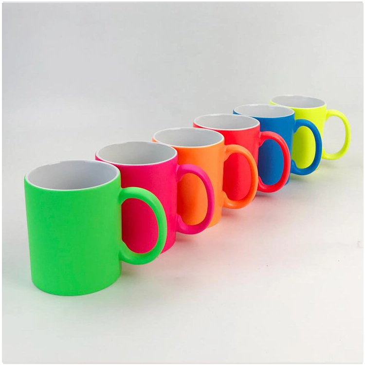 Wholesale 330ml Sublimation Blank Logo Print Ceramic Coffee Cups for Heat Transfer Printing