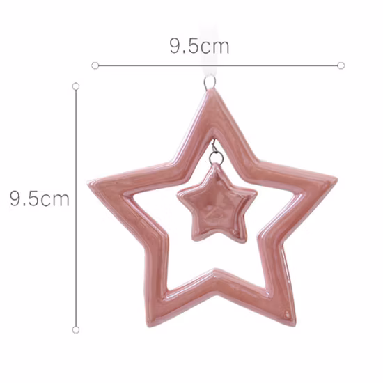 2020 Newest Christmas Tree Topper Gifts Ceramic X′mas Deer Hanging Ornament