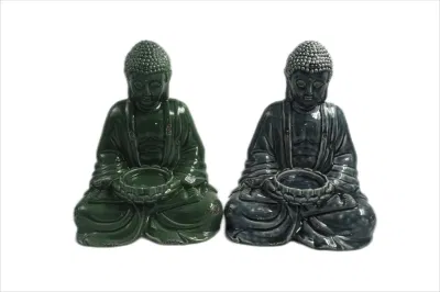 China Factory Großhandel Keramik Buddha Zen Home Ornament Der ganze Körper von Buddha Retro Keramik Großhandel Kunsthandwerk